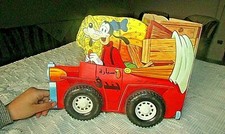 Vintage Disney Mickey's Car-shaped Educational Books **قصص على عجل سيارة بندق**