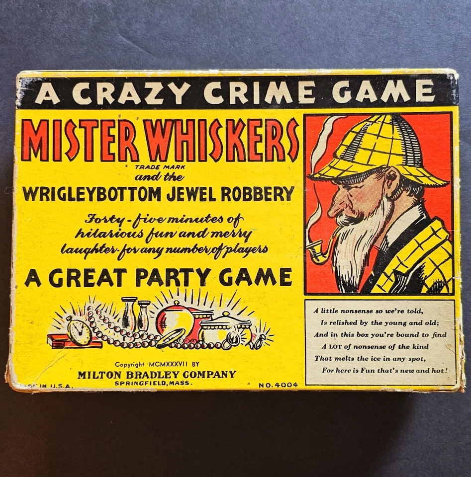 Mister Whiskers & the Wrigleybottom Jewel Robbery Vintage Party Group Game 1937 - Image 2 of 4
