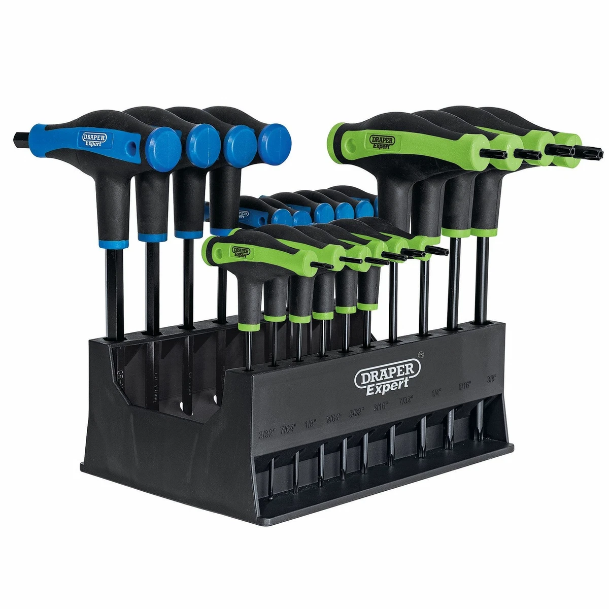 DRAPER EXPERT 20PC T HANDLE TORX TRX ALLEN KEY ALLAN HEX KEY WRENCH SET 70388