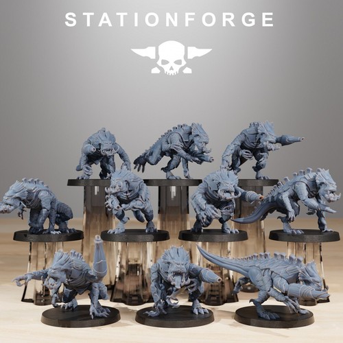 Xenarid Infantry (x10)/TTRPG/Wargaming/Space Bu/Hive Bug/Grim Dark/Station Forge