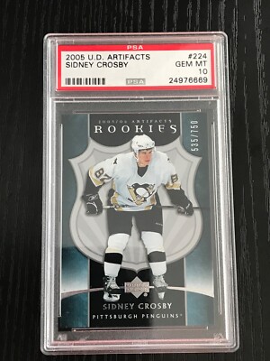 PSA10 アシュリー KR 2005/06 Upper Deck Artifacts Sidney Crosby /750 PSA 10 Gem
