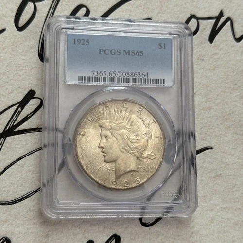 PCGS 1925 MS65 Peace Dollar 🇺🇸