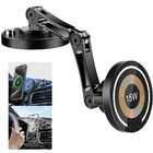 Fast Charging 15W Wireless Charger Magnetic Car Charger Mount for Samsung iPhone