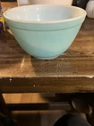Vintage PYREX Blue Turquoise Nesting Mixing Bowl Small