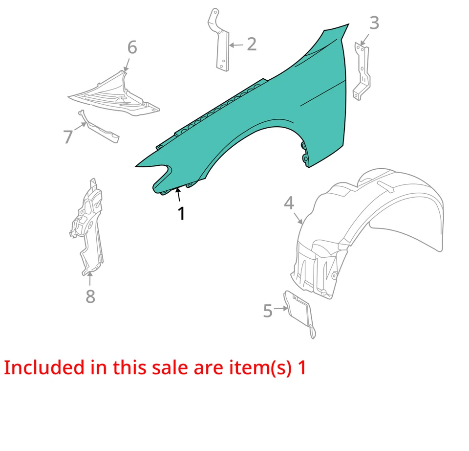 Guardabarros pasajero BMW 750LI RYSFS Foto 2 de 3