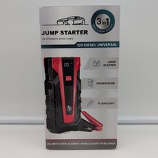 3000A Car Battery Jump Starter,12V Jump Starter Battery Pack New Open Box