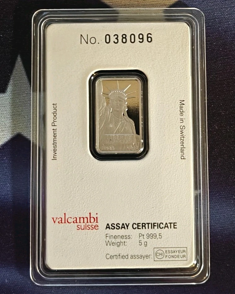5 g Precious Metal Content per Unit Credit Suisse Bullions for