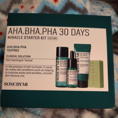AHA. BHA. PHA 30 Days Miracle AC SOS Kit, Edition, 4 Piece Kit Best By 01/28