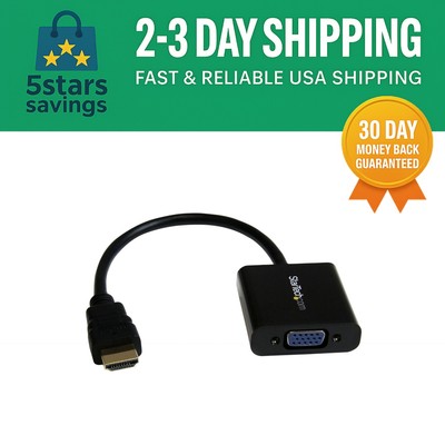 1080p HDMI to VGA Adapter - Active Video Converter, Compact & Portable Design