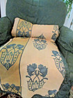 Antique Mission Arts And Crafts 100% Linen Curtain Fabric 15 Yards ESTATE FIND — photo 4