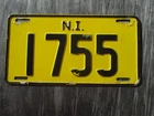 2003 Norfolk Island passenger #1755 aluminium license plate