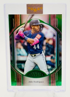 2025 Topps Five Star Julio Rodriguez Emerald /15 MARINERS #26 encased