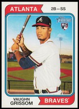 2023 Topps Heritage Vaughn Grissom OB-VG Oversized 1974 Topps Box Loaders