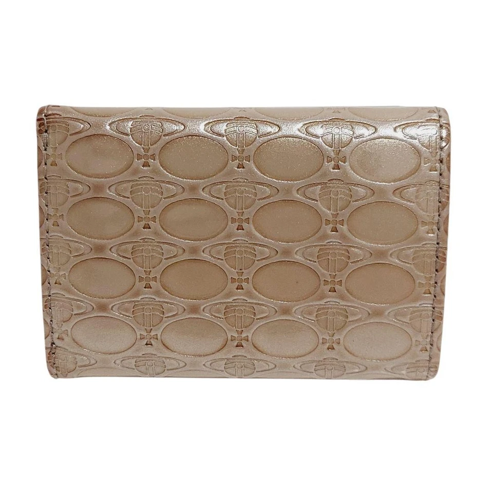 [Vivienne Westwood] Cartera Esmaltada Triple Orbe Beige Foto 4 de 4