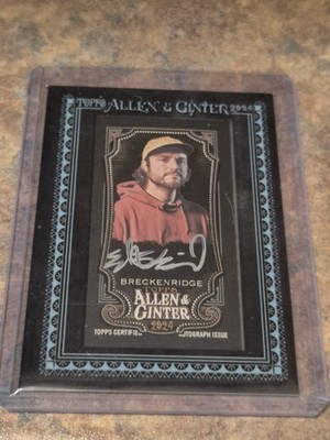 2024 Topps Allen & Ginter X Eddie Breckenridge Black Auto /25 Thrice SSP