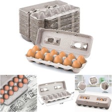 Large Recycled Pulp Egg Cartons USA Made Holds 12 Eggs 25 Pack