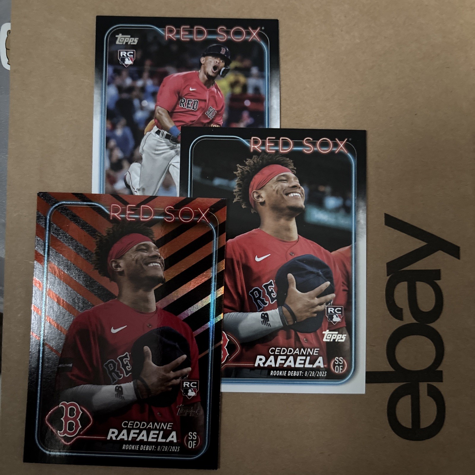 2024 Topps Ceddanne Rafaela #313 (RC), #US110 (RD), & Parellrl. 3 RCs!  Boston !