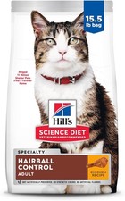 Hill's Science Diet Adult Hairball Control Chicken Recipe Dry Cat Food, 15.5 Lb