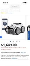 polaris vrx iq + robotic pool cleaner