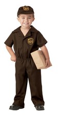 California Costumes Ups Guy Boys Costume Medium 3-4Brown 00043M
