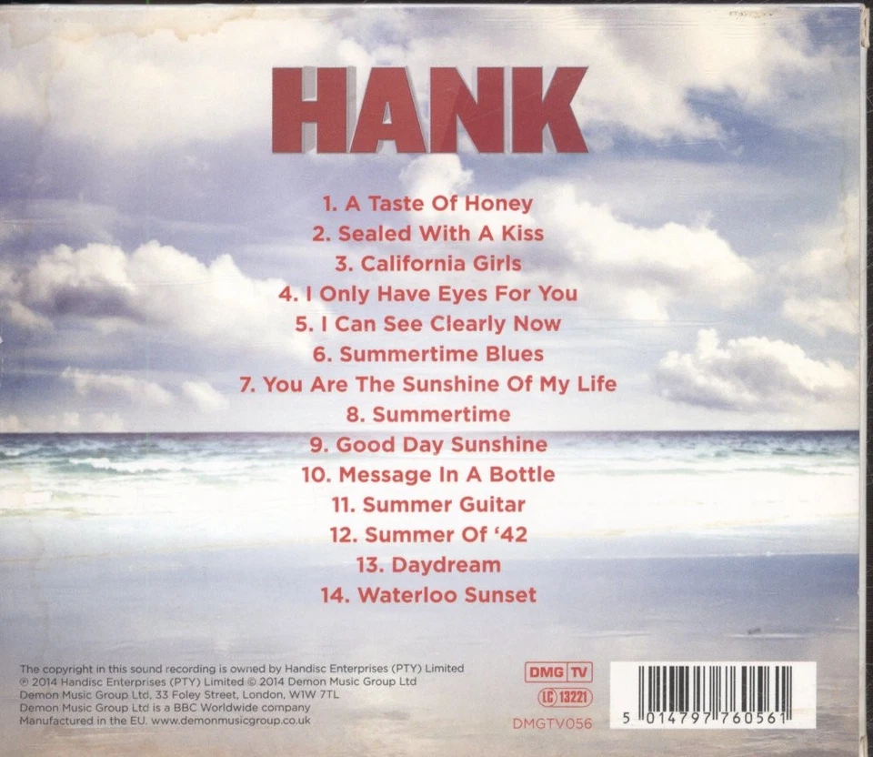 Hank Marvin Hank CD Europe Demon Music Group 2014 Mit Außenhülle. Nur Die - Bild 2 von 3