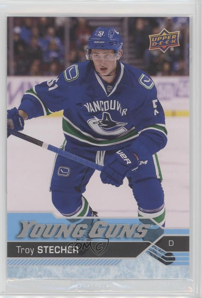2016-17 Upper Deck Young Guns Jumbo Troy Stecher #475 Rookie RC k4g