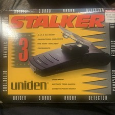 Uniden Stalker 3 Band Radar Detector RD3100S X-K-Ka 1991 Working