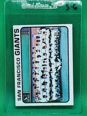  1973 Topps Baseball #434 SF GIANTS TEAM  Semi-High Number ~ EX-EXMINT EX-MT