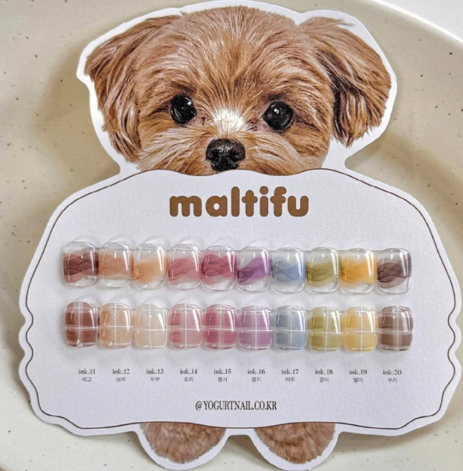 Yogurtgel Maltifu 10 Color Ink Gel Polish / Fast Dry Nail Art / KBeauty