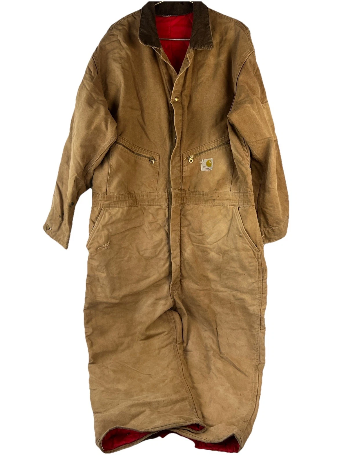 Vintage Carhartt Men’s Size 50R Insulated Distressed Coveralls