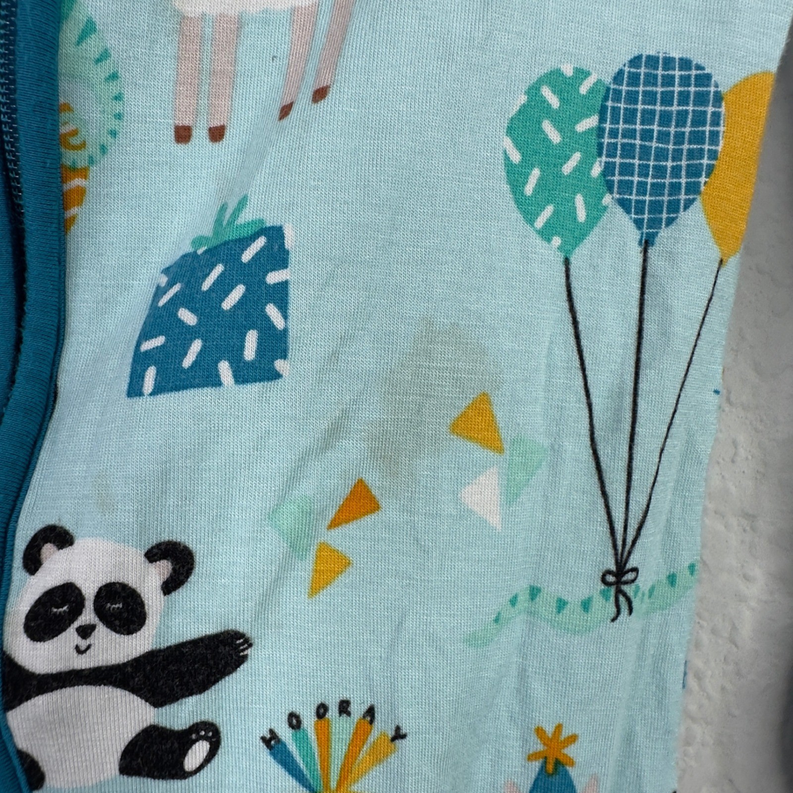 Little Sleepies 2PC Pajama Bundle 12-18M Bamboo Birthday Animal Panda Snowman