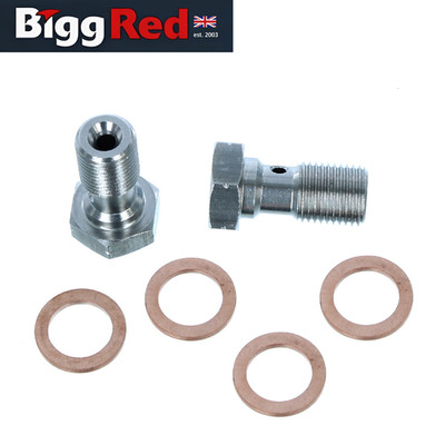 HEL Performance Toyota Supra A70 2x Front Bremszange Banjo Bolzen STAINLESS