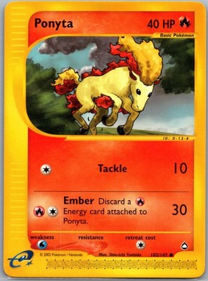 Ponyta Aquapolis 102/147 Regular NM