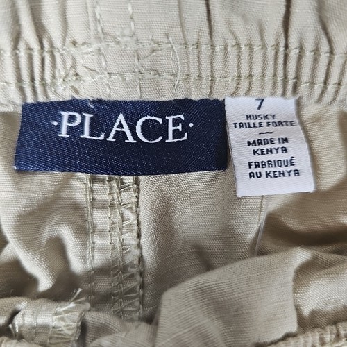 The Children's Place Khaki Uniform Cargo Shorts Boys Size 7 Husky - Picture 3 of 3