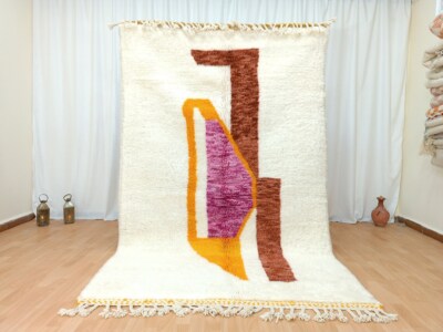 white custom rug moroccan handmade rug custom beniourain rug moroccan rug