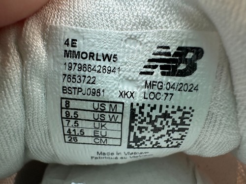 New Balance Fresh Foam X More v5 Running Shoes Mens Size 8 4E White MMORLW5 - Picture 9 of 11
