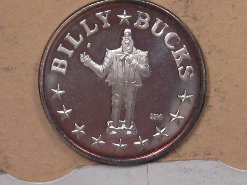 Billy Buck 1 Oncia Troy .999 Argento SSM Rotondo Monica/Res. Scrivania #24 - Immagine 2 di 4