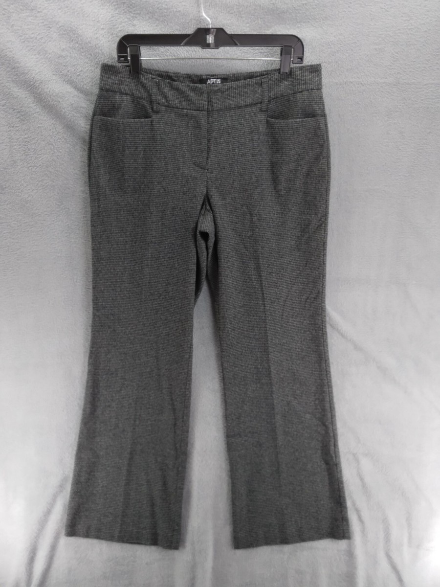 mid rise dress pants for women INC International Women's Mid-Rise Bootcut Pants, Created Macy's - Deep Black and a zip fly and button closure Donna Karan New York Women's