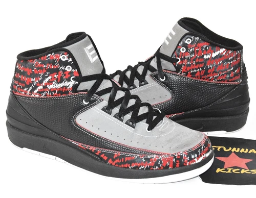 1of313🦄 2008 Nike Air Jordan 2 EMINEM size 10.5 RARE unc union bred bin travis