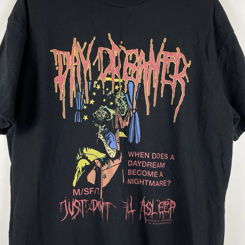 Camisa M/SF/T Mad Minds Para Hombre Grande Negra Day Dreamer 50/50 AAA SS TEE Cuello Redondo Foto 3 de 4