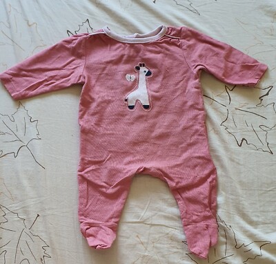 Obaibi Babystrampler Gr. 59 3M Rosa Giraffe Top Zustand
