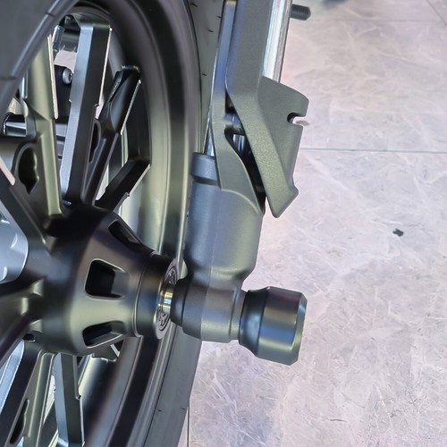 Protector deslizante de horquilla de eje de rueda delantera protección contra choques para VOGE CU525 23-24 - Imagen 18 de 20