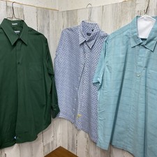 Van Heusen Men's Size Large Short And Long Sleeve Button Front Lot Of 3