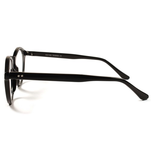 Elegante Vintage Retro Genial Marco Redondo Hombres Mujeres Lente Transparente Gafas - Imagen 3 de 4
