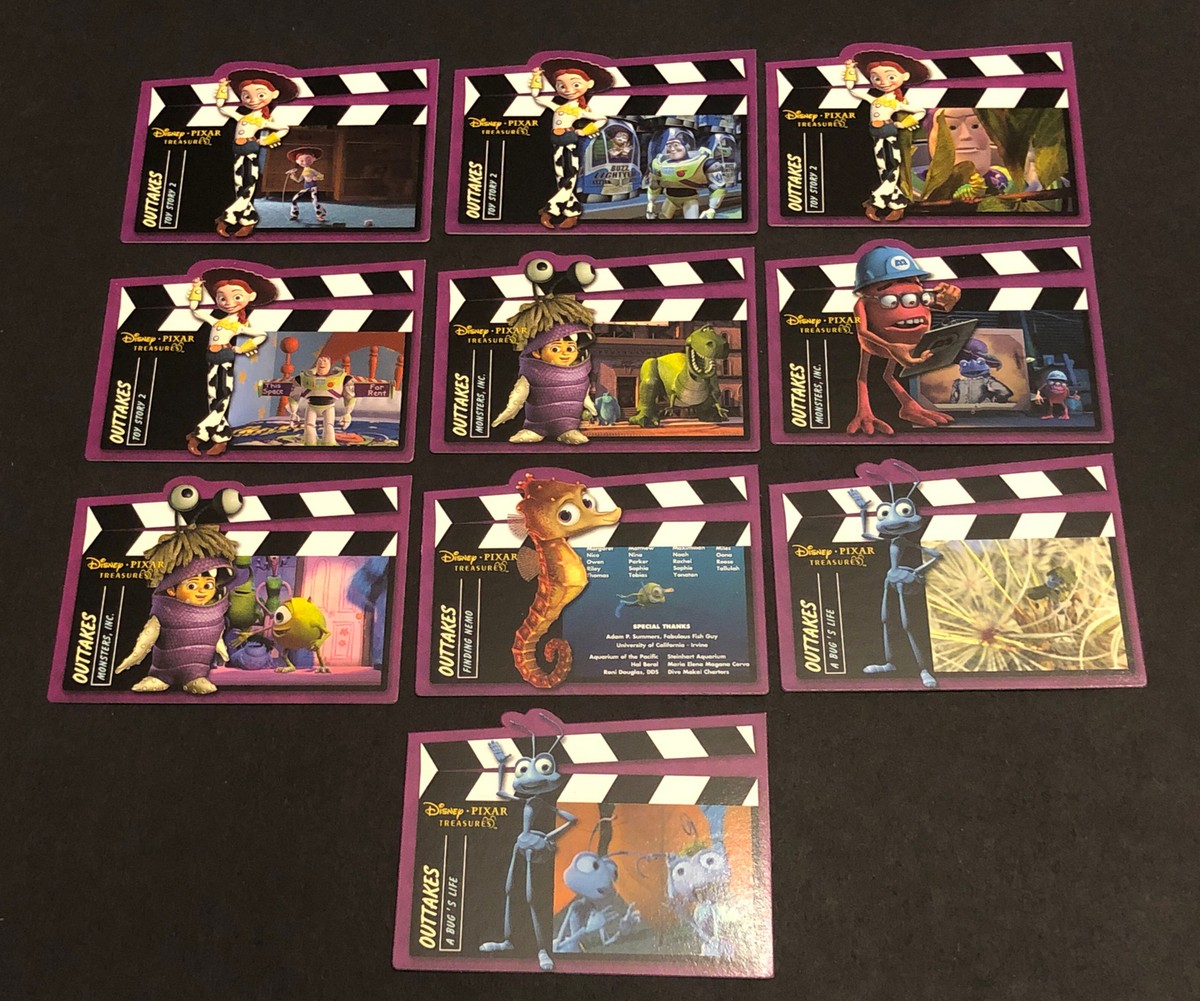 2004 Upper Deck Disney Pixar Treasures #DPT151-160 Complete Insert