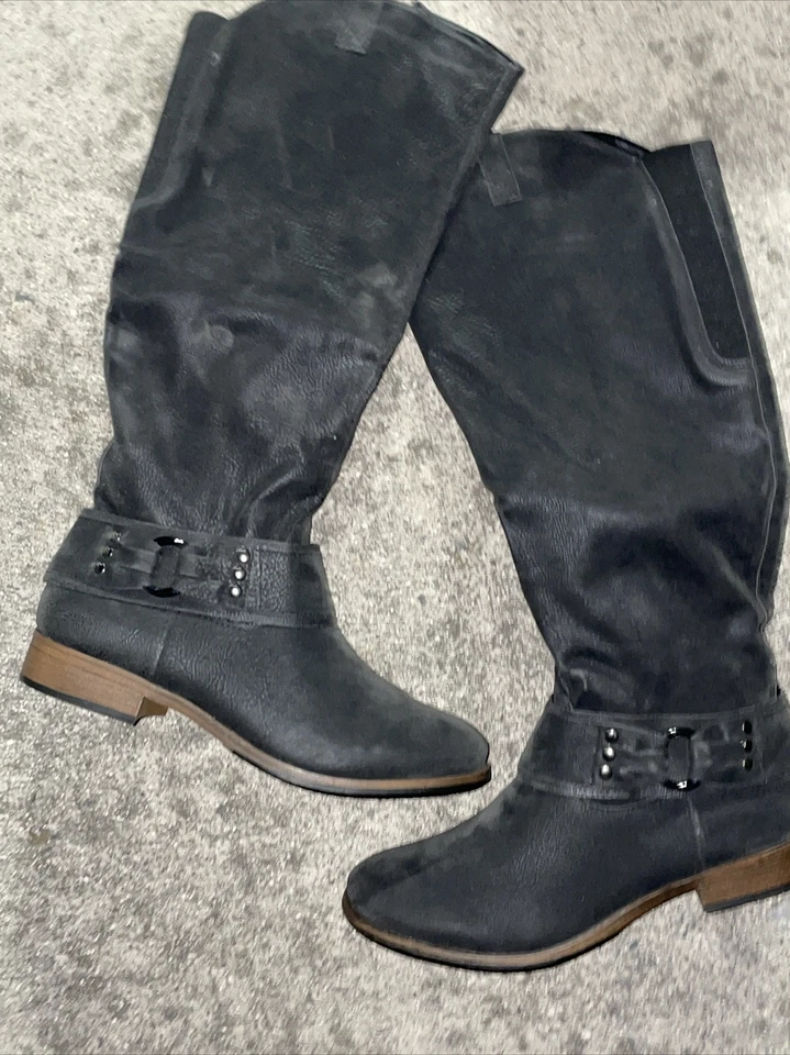 Botas de Vaquero MADELINE Nuevas Hasta la Rodilla Elásticas Top Para Mujer Talla 10 ❤️blt15m12 Foto 4 de 4