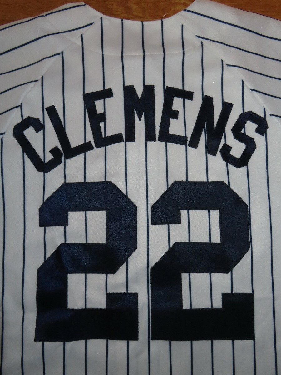 Majestic ROGER CLEMENS No 22 NEW YORK YANKEES Button-Down (MED