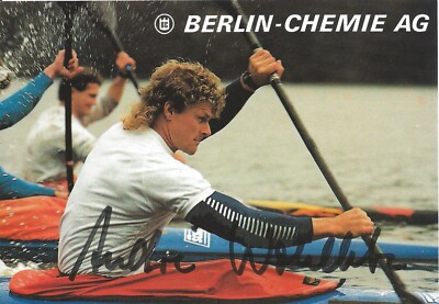 Autogramm Andre WOHLLEBE (2014  ) 6xWM, eh. DDR, Olympiasieger 92 Barcelona xyz