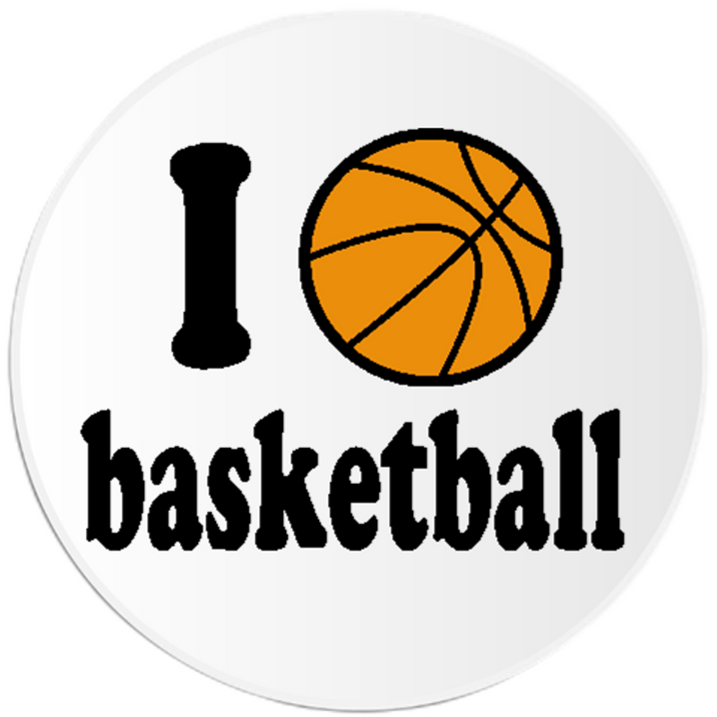 Basketball Player Circle Stickers 100-Pack 3 Inch for Sports Fans