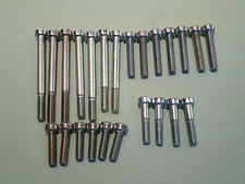 TRIUMPH T100 500CC ENGINE SCREW SET CROSS HEAD 1968-1974 UNC THREADS UK MADE